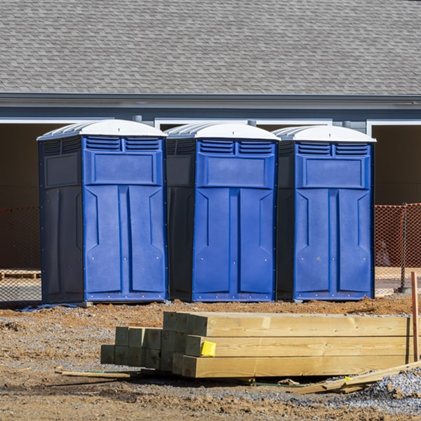 what is the expected delivery and pickup timeframe for the portable restrooms in Potter NE